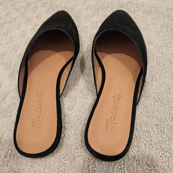 Madewell remi mules - black suede size 6 - Picture 1 of 7